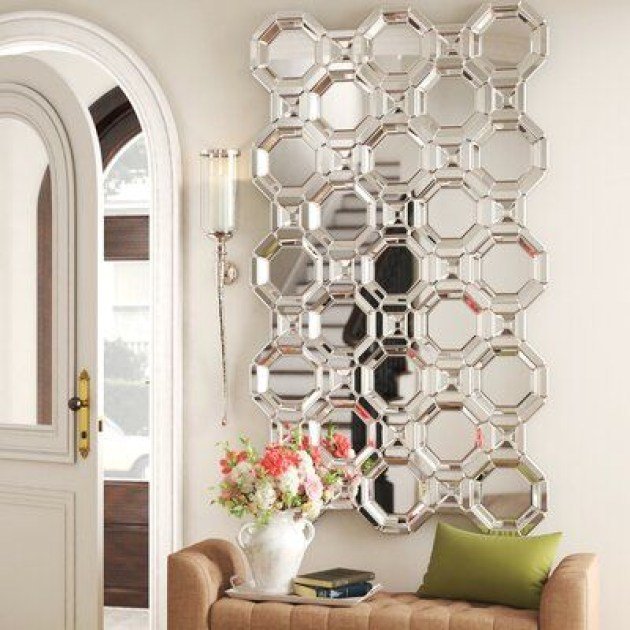 silver abstract mirror 1